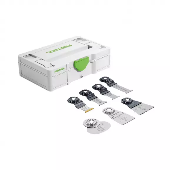 Нож за мултифункционален инструмент FESTOOL 7части, за рязане на дърво, пластмаса, метал, за OSC 18
