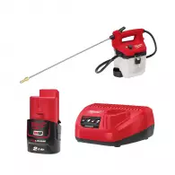 Пръскачка акумулаторна MILWAUKEE M12 BHCS3L-201, 18V, 2.0Ah, Li-Ion, 5.5bar, дебит 66l/h