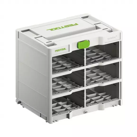 Шкаф за системни куфари FESTOOL SYS3-RK/6 M 337, с 6 чекмеджета за системен куфар Systainer