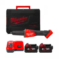 Шлайф прав акумулаторен MILWAUKEE M18 FDGRB-502X, 18V, 5.0Ah, Li-Ion, 27000об/мин, ф6.0/8.0мм