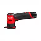 Шлайф вибрационен акумулаторен MILWAUKEE M12 FDSS-422X, 18V, 2.0/4.0Ah, Li-Ion, 8000-14000об/мин, 88.8х63.5мм, безчетков - small, 250825