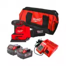 Шлайф вибрационен акумулаторен MILWAUKEE M18 BQSS-502B, 18V, 5.0Ah, Li-Ion, 11000-13000об/мин, 113х104мм - small, 250814