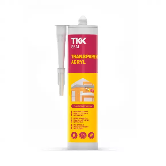 Акрилен уплътнител TKK SEAL Acryl Transparent 300мл - прозрачен