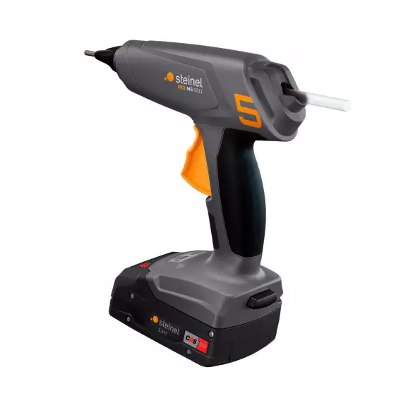 Акумулаторен пистолет за топло лепене STEINEL MobileGlue 5011, 18V, 2.0Ah, Li-Ion, 11мм