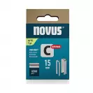 Кламери NOVUS 4/15мм 1000бр., тип 4/C, с тесен гръб, блистер - small