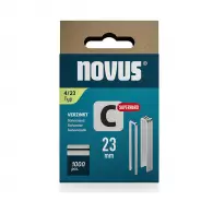 Кламери NOVUS 4/23мм 1000бр., тип 4/C, с тесен гръб, блистер
