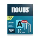 Кламери NOVUS 53/10мм 5000бр., тип 53/A, тънка тел, кутия - small