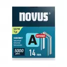 Кламери NOVUS Superhard 53/14мм 5000бр., тип 53/A, тънка супер твърда тел, кутия - small