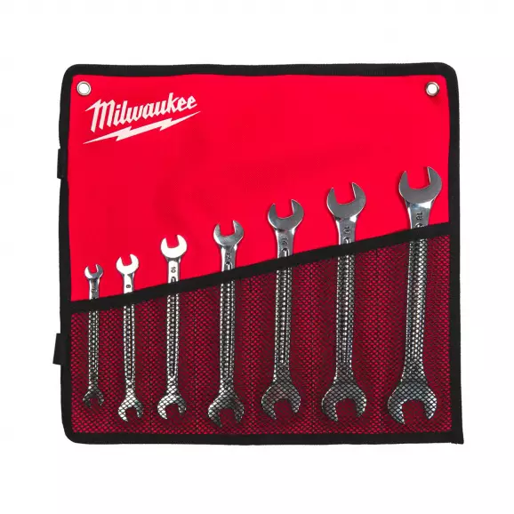 Ключ комплект гаечен MILWAUKEE 6-18мм 7части., хромирани