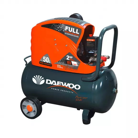 Компресор DAEWOO DAAC50DN, 50l, 8bar, 135-169 l/min, 1.5kW, 2.0hp, 230V