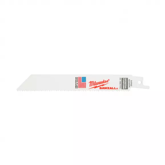Нож за ел.ножовка MILWAUKEE 150/100мм, за дървесина, пластмаса и метал, BiM, захват универсален