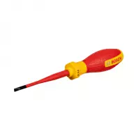 Отвертка плоска BOSCH 0.6x3.5х160/75мм, изолирана 1000V, S2, двукомпонентна дръжка