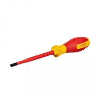 Отвертка плоска BOSCH 1.2x6.5х245/125мм, изолирана 1000V, S2, двукомпонентна дръжка