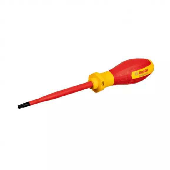 Отвертка торкс BOSCH VDE ТХ30 245/125мм, изолирана 1000V, S2, двукомпонентна дръжка