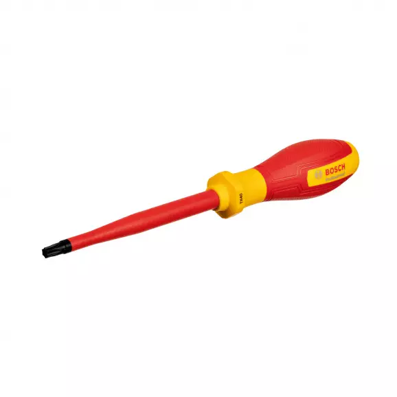 Отвертка торкс BOSCH VDE ТХ40 245/125мм, изолирана 1000V, S2, двукомпонентна дръжка