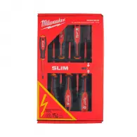 Отвертки комплект MILWAUKEE 1000V 7части, 1000V, PH, PZ, SB, фазомер, трикомпонентна дръжка