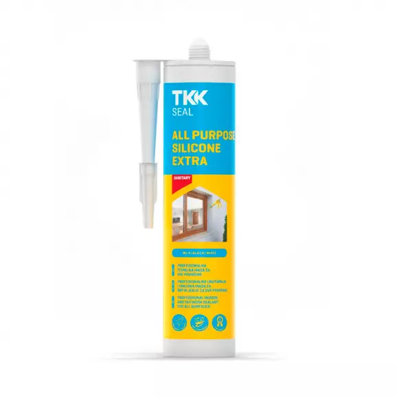 Силикон неутрален TKK SEAL All Purpose Silicone Extra 300мл - прозрачен 300мл, прозрачен