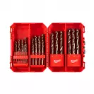 Свредла MILWAUKEE Shockwave Red Cobalt 1.0-12мм 25части, за метал, HSS-Co, 135°, DIN 338, цилиндрична опашка - small
