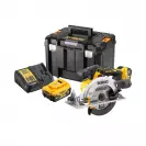 Акумулаторен циркулярен трион DEWALT DCS565P2-QW, 18V, 5.0Ah, Li-Ion, ф165х20мм, 4950об/мин, безчетков - small