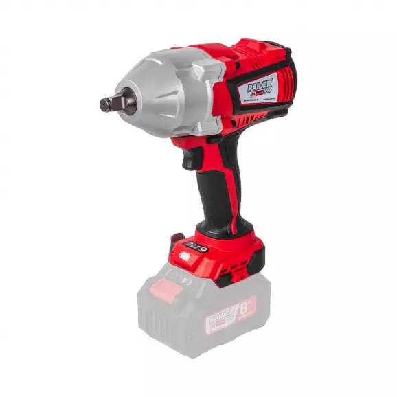 Акумулаторен гайковерт ударен RAIDER RDP-BCIW20 Solo, 20V, 1.5-8.0Ah, Li-Ion, 1/2