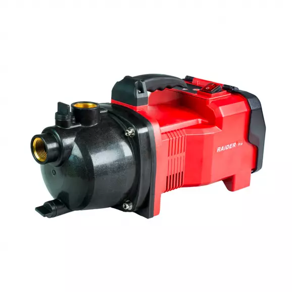 Акумулаторна центробежна помпа RAIDER RDP-FWP20 Solo, 20+20V, 1.5-8.0Ah, Q=50l/min, H=26-8m, 1
