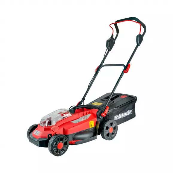 Акумулаторна косачка RAIDER RDP-BLM20 Solo, 20V, 1.5-8.0Ah, Li-Ion, 330мм, безчетков