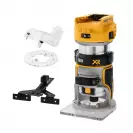 Акумулаторна оберфреза DEWALT DCW600N-XJ, 18V, 1.5-5.0Ah, 16000-25000об/мин, ф6, 8мм, безчетков - small