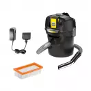 Акумулаторна прахосмукачка за пепел KARCHER AD 2 Battery Set, 18V, 2.5Ah, Li-Ion, -л/мин, 14л - small