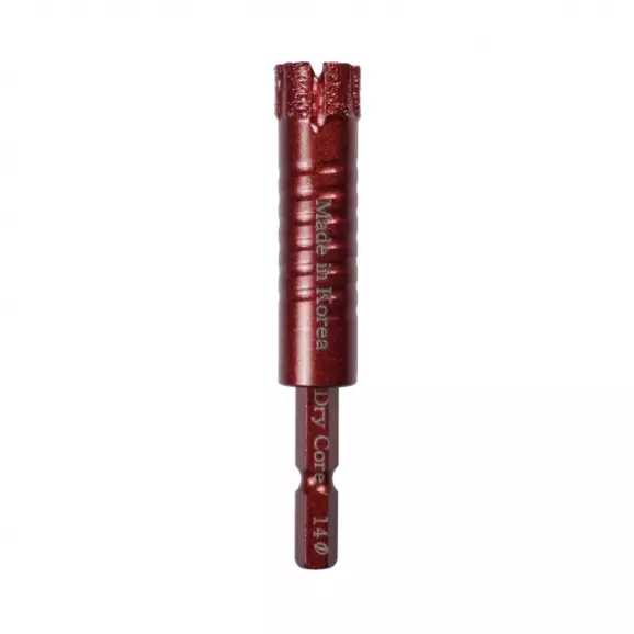 Боркорона с прахообразен диамант KODIA TORNADO DRY CORE DRILL 14/45мм, захват 1/4