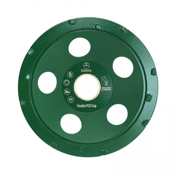 Диск диамантен KODIA COATING REMOVING 125x8.3х22.23/25.4мм, за шлайфане на мазилка, бои, епоксидна смола, сухо шлайфане