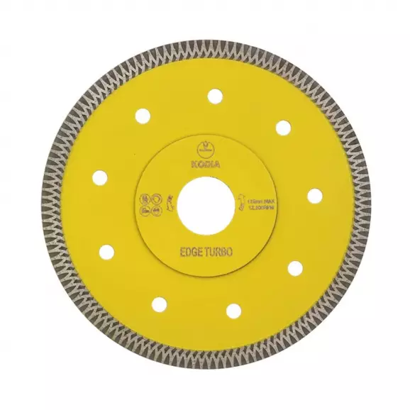 Диск диамантен KODIA EDGE TURBO 125х1.1x22.23мм, за керамика, гранитогрес, сухо рязане