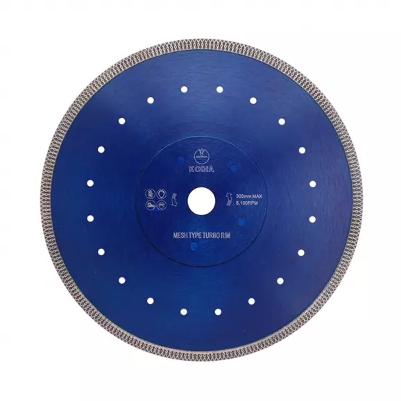 Диск диамантен KODIA MESH TURBO 300х1.8x25.4мм, за порцелан, керамика, гранитогрес, сухо и мокро рязане