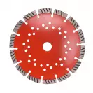 Диск диамантен KODIA SINTERED TURBO PERFORATED 180х2.8x22.23мм, за бетон, замазка, тухли, керемиди, сухо рязане - small, 246661