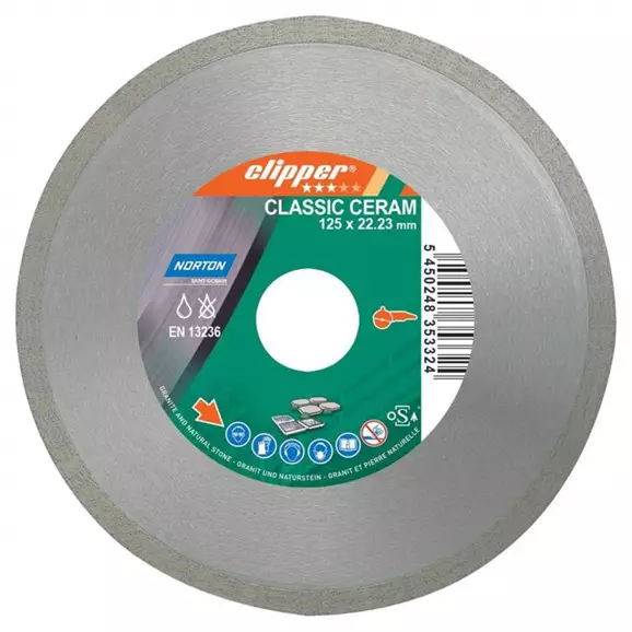 Диск диамантен NORTON Classic Ceram 125х1.6х22.23мм, за керамика,теракот,фаянс