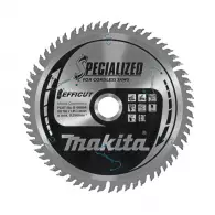 Диск с твърдосплавни пластини MAKITA SPECIALIZED 165/1.85/20 Z=60, за дървесина