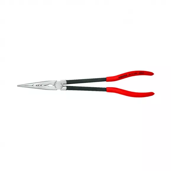 Жустерни клещи KNIPEX 280мм, прави, CrV, удължени полу-кръгли челюсти, еднокомпонентна дръжка