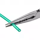 Жустерни клещи KNIPEX 280мм, прави, CrV, удължени полу-кръгли челюсти, еднокомпонентна дръжка - small, 243719