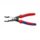 Клещи кербовъчни KNIPEX 0.75-6мм2, за изолирани кабелни накрайници, двукомпонентни дръжки - small, 243715