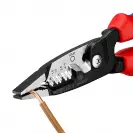 Клещи кербовъчни KNIPEX 0.75-6мм2, за изолирани кабелни накрайници, двукомпонентни дръжки - small, 243717