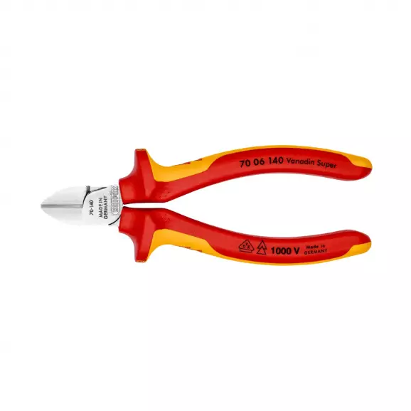 Клещи резачки KNIPEX ф1.8-2.5/140мм 1000V, VS, двукомпонентна дръжка
