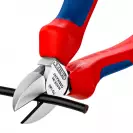 Клещи резачки KNIPEX ф1.8-2.5/140мм 1000V, VS, двукомпонентна дръжка - small, 243737