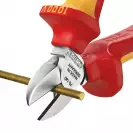 Клещи резачки KNIPEX ф1.8-2.5/140мм 1000V, VS, двукомпонентна дръжка - small, 243738