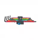 Ключ торкс Г-образен WERA 967/9 TX XL Multicolour ТХ8-ТХ40 9части, CrV - small
