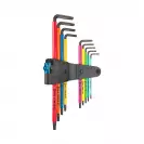 Ключ торкс Г-образен WERA 967/9 TX XL Multicolour ТХ8-ТХ40 9части, CrV - small, 248805