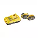 Комплект батерии и зарядно устройство DEWALT XR DCB547х2 + DCB118, 54/18V, 3.0/9.0Ah, Li-Ion - small