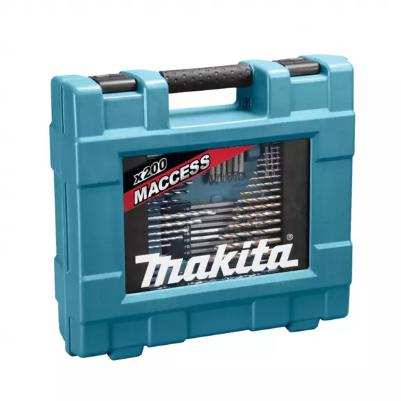Комплект накрайници и свредла MAKITA 200 части, PH, PZ, TX, свредла, вложки