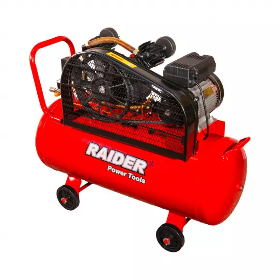 Компресор RAIDER RD-AC17, 100l, 8bar, 170 l/min, 1.5kW, 2.0hp, 230V