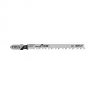 Нож за прободен трион BOSCH T 101 D 4.0-5.2х100/74мм 5броя, за дървесина, HCS, Т-захват, праволинейно рязане