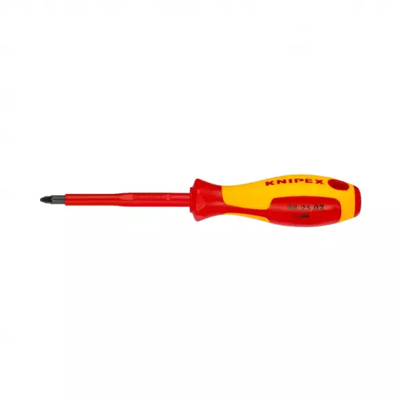 Отверткa кръстата KNIPEX PZ2 212/100мм, изолирана 1000V, CrV-Mo, двукомпонентна дръжка