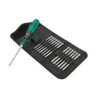 Отвертка с накрайници WERA Kraftform Kompakt 838 RA-R M Set 15части, PH, PZ, SB, TX, SW, двукомпонентна дръжка, с тресчотка